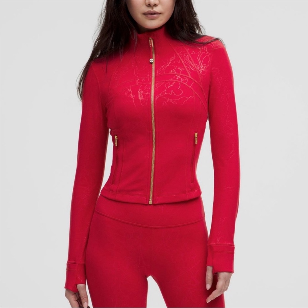 Lululemon defined cropped jacket nulu lunar new year snake